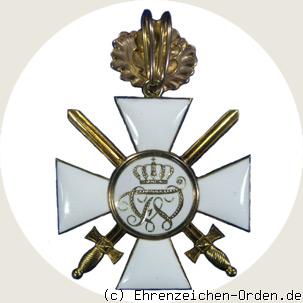 Roter Adler Orden – Kreuz 2.Klasse mit Eichenlaub und Schwertern 1864 – 1918 R&uuml;ckseite