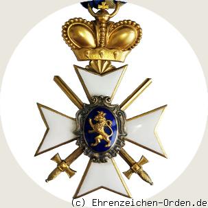 Fürstlich Schwarzburgisches Ehrenkreuz 1.Klasse mit Schwertern und Krone