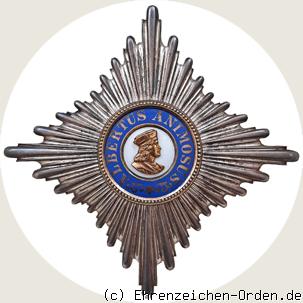 Albrechtsorden Bruststern zum Komtur 1. Klasse