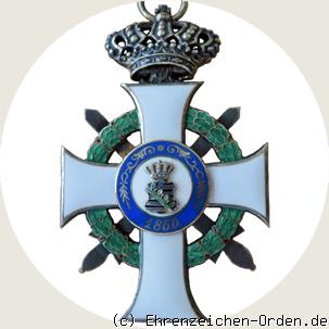 Albrechtsorden Ritterkreuz 1.Klasse mit Schwertern und Krone R&uuml;ckseite
