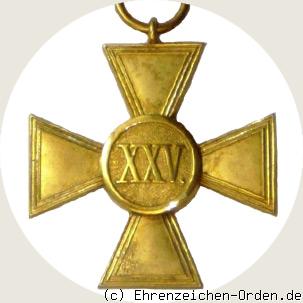 Dienstauszeichnung 25 Jahre für Offiziere R&uuml;ckseite