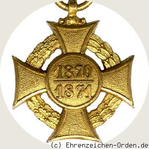 Erinnerungskreuz für 1870/71 R&uuml;ckseite