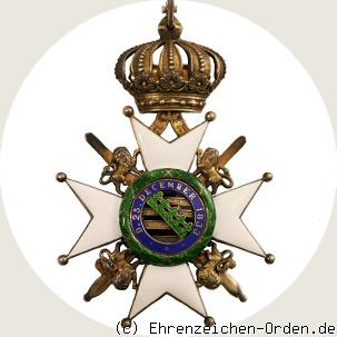 Herzoglich Sachsen-Ernestinischer Hausorden Komturkreuz mit Schwertern R&uuml;ckseite