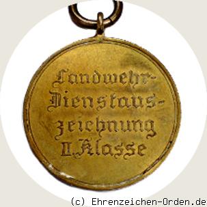 Landwehr-Dienstauszeichnung 2.Klasse 1913 R&uuml;ckseite
