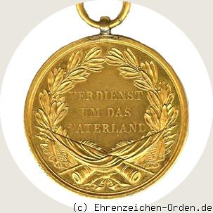 Medaille des Militär-St.Heinrichs-Ordens in Gold R&uuml;ckseite