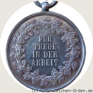 Medaille für Treue in der Arbeit 2.Form König Georg 1902 R&uuml;ckseite