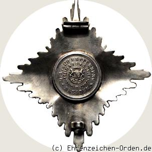Verdienstorden Bruststern zum Komtur (2. Form) R&uuml;ckseite