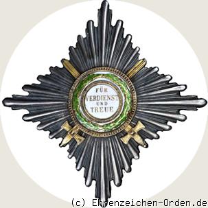 Verdienstorden Bruststern zum Komturkreuz mit Schwertern