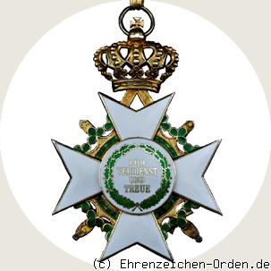 Verdienstorden Komturkreuz oder Großkreuz mit Schwertern R&uuml;ckseite