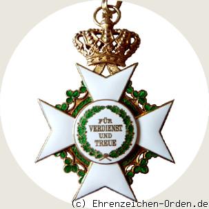 Verdienstorden Komturkreuz 3. Modell R&uuml;ckseite