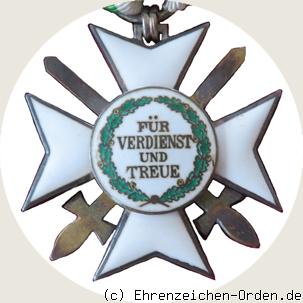 Verdienstorden Ritterkreuz 2.Klasse mit Schwertern R&uuml;ckseite