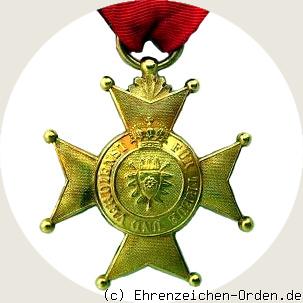 Fürstlich Lippischer Hausorden Goldenes Verdienstkreuz R&uuml;ckseite