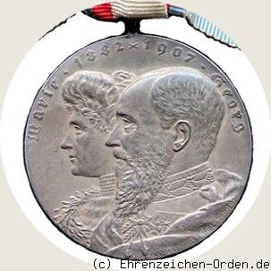 Erinnerungsmedaille zur Silberhochzeit 1907