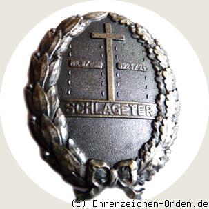 Schlageterschild ovale Form Nichtkämpfer