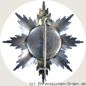Schwarzer-Adler-Orden Bruststern R&uuml;ckseite