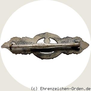 U-Boot Frontspange in Silber R&uuml;ckseite