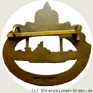 U-Boot Kriegsabzeichen 1918 R&uuml;ckseite