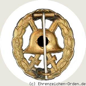 Verwundetenabzeichen 1939 in Gold durchbrochen (1.Form) R&uuml;ckseite