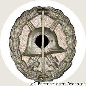 Verwundetenabzeichen 1939 in Silber (1.Form) R&uuml;ckseite