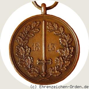 Feldzugsmedaille für 1813 R&uuml;ckseite
