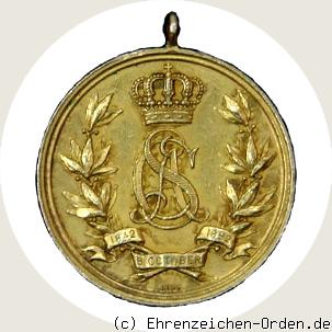 Jubiläumsmedaille zur goldenen Hochzeit 1892 R&uuml;ckseite