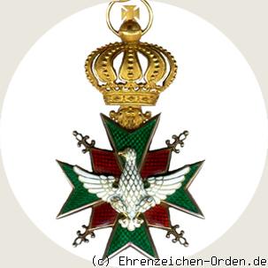 Hausorden der Wachsamkeit / Vom weißen Falken – Kommandeurkreuz (Zivilverdienst)