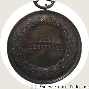 Silberne Verdienstmedaille 1857 (jugendliches Bildnis) R&uuml;ckseite
