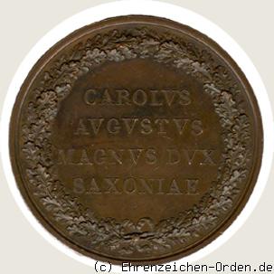 Bronzene Verdienstmedaille Carolus Augustus R&uuml;ckseite