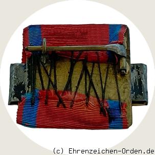 Dienstauszeichnung 1.Klasse 15 Jahre Schnalle König Karl R&uuml;ckseite