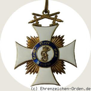 Friedrichs-Orden  Komturkreuz mit Schwertern R&uuml;ckseite