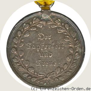 Silberne Militärverdienstmedaille König Friedrich I. 1806 R&uuml;ckseite