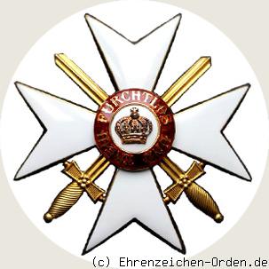 Orden der württembergischen Krone  Kreuz der Ehrenritter mit Schwertern